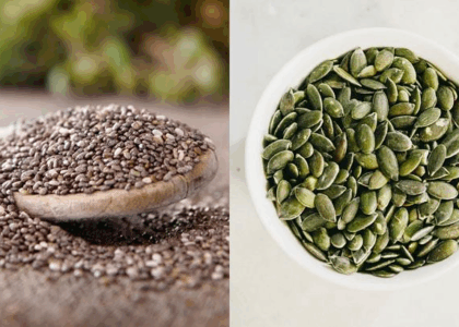 chia seeds and pumpkin